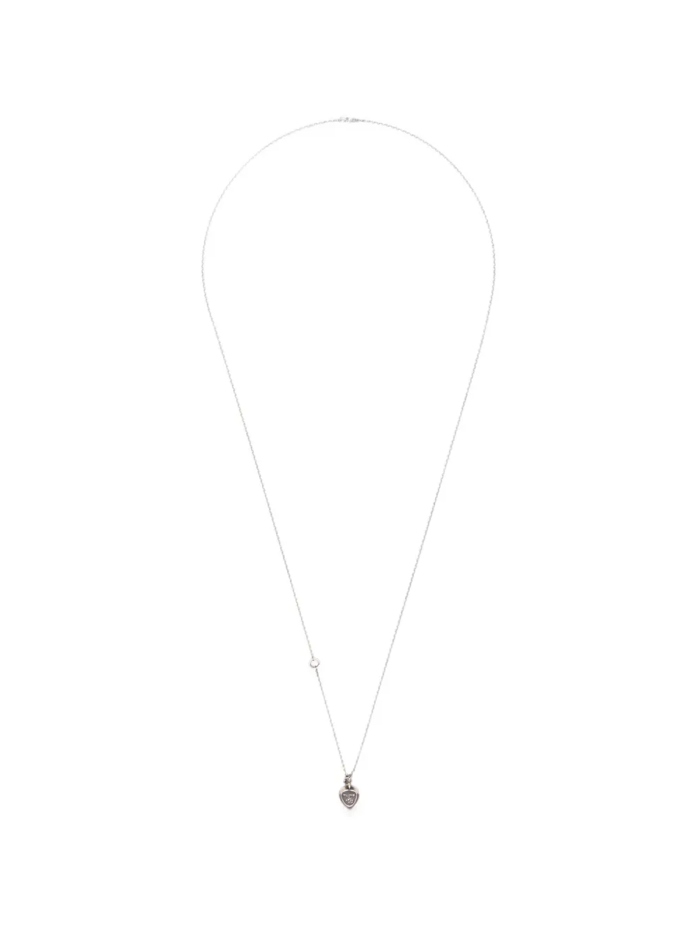 Werkstatt:münchen Thank You Plectrum-pendant Necklace In Silver
