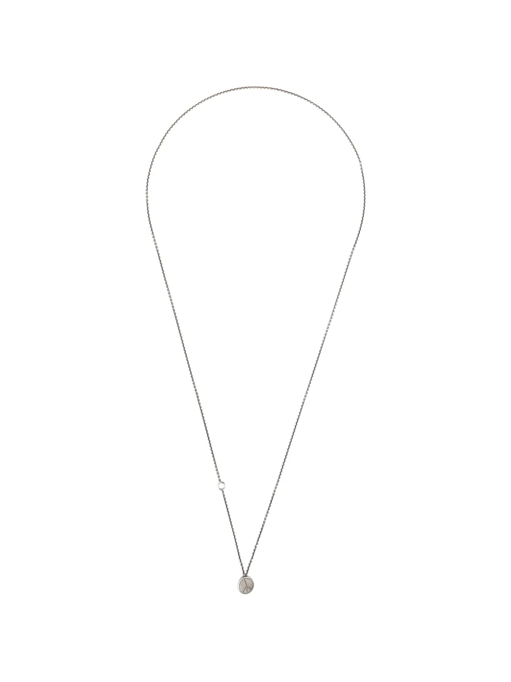 WERKSTATT:MÜNCHEN peace-sign pendant necklace
