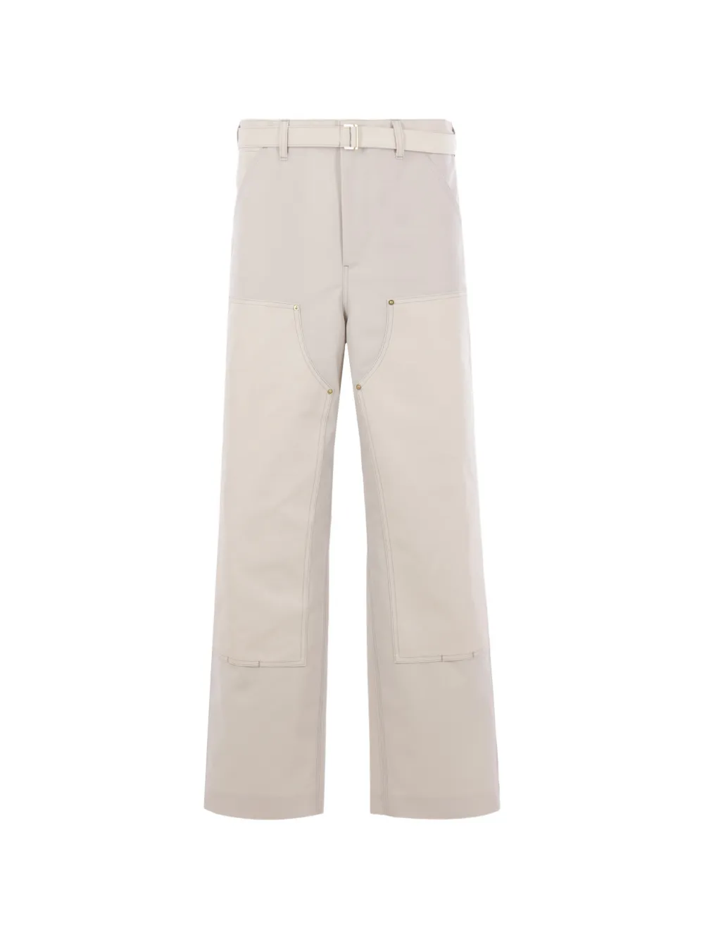 Carhartt WIP x Sacai Duck belted panelled trousers Wit