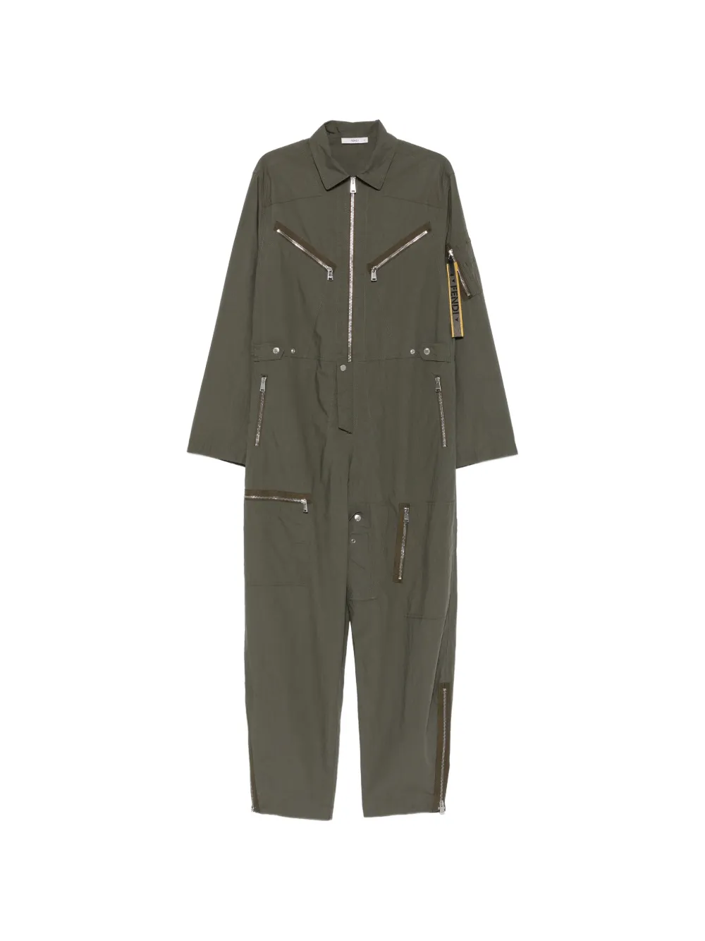 FENDI parachute canvas jumpsuit - Vert FENDI parachute canvas jumpsuit - Vert