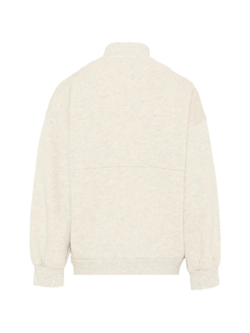 Bobo Choses Sweater met logo-print en kwartrits Grijs