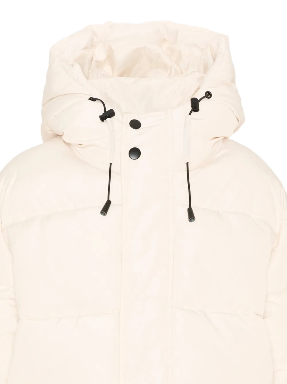 MSGM Kids Gewatteerd jack met capuchon Beige