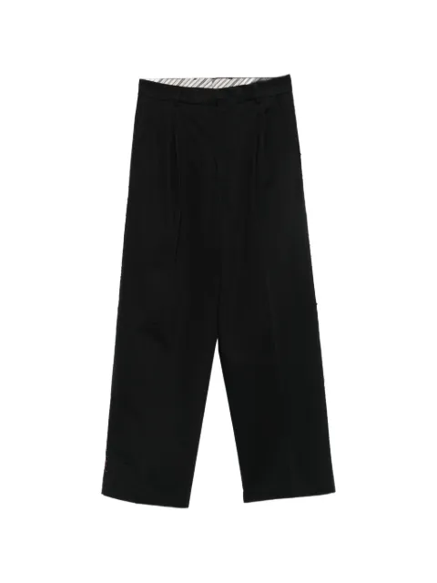 AMARANTO  pleated straight-leg trousers