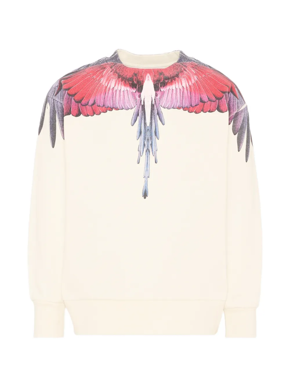 COUNTY OF MILAN Wings-print sweatshirt - Bianco