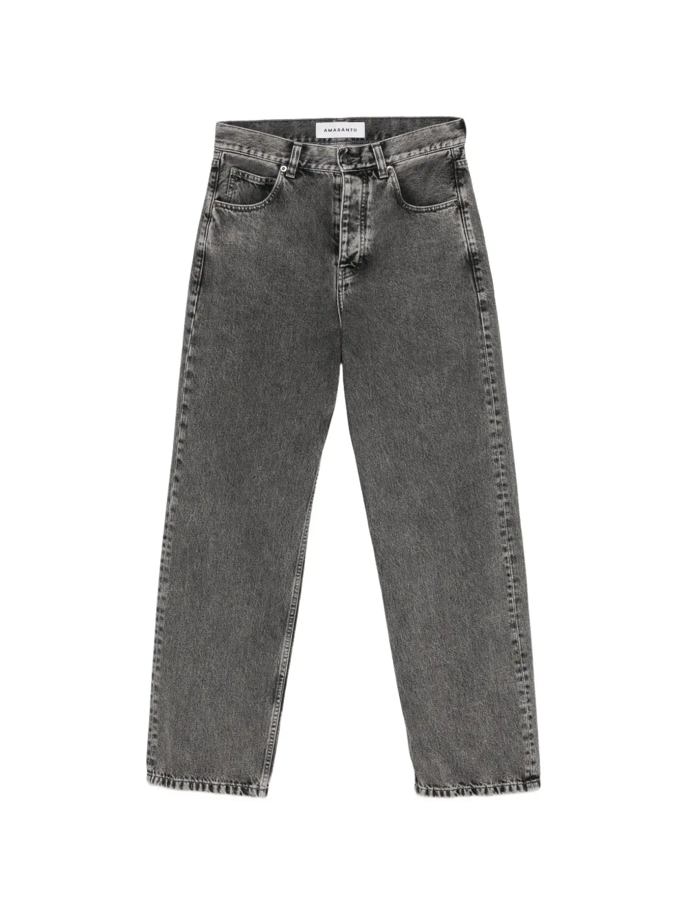 AMARANTO five-pocket straight-leg jeans - Grigio