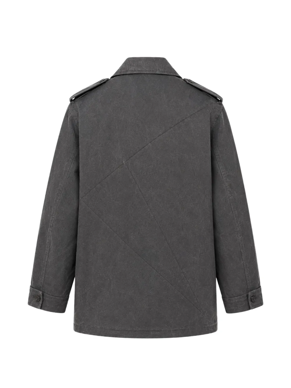 Yohji Yamamoto military field coat Grijs