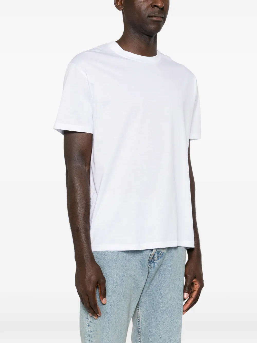 AMARANTO T-shirt met ronde hals Wit