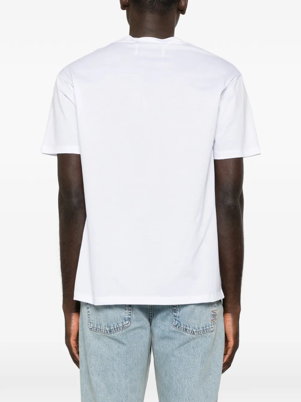 AMARANTO T-shirt met ronde hals Wit