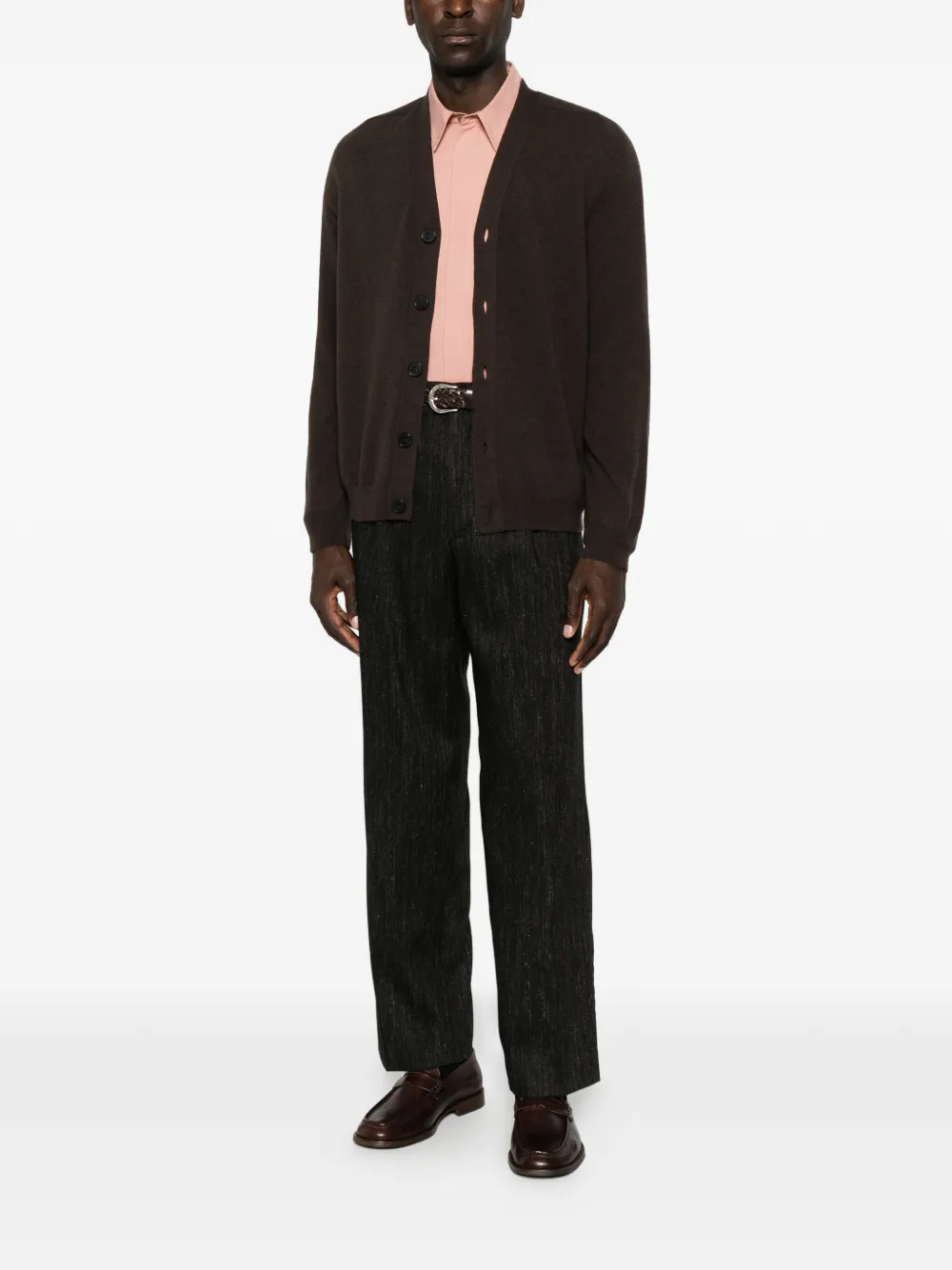 AMARANTO Vest met V-hals Bruin