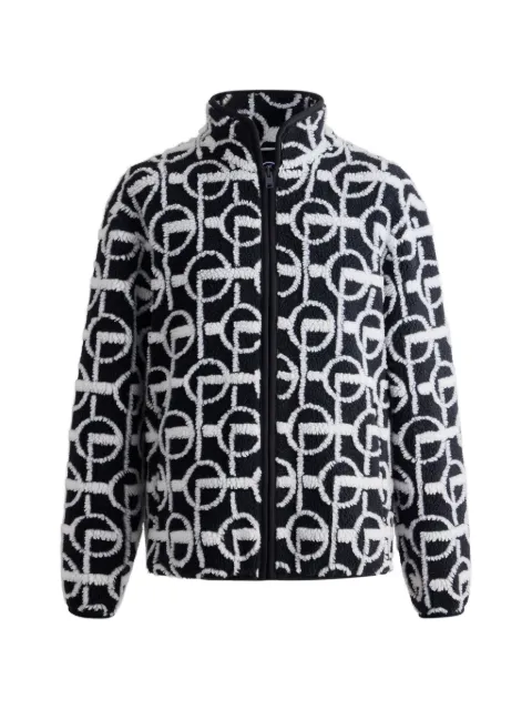 Fusalp chamarra de tela polar con monograma estampado