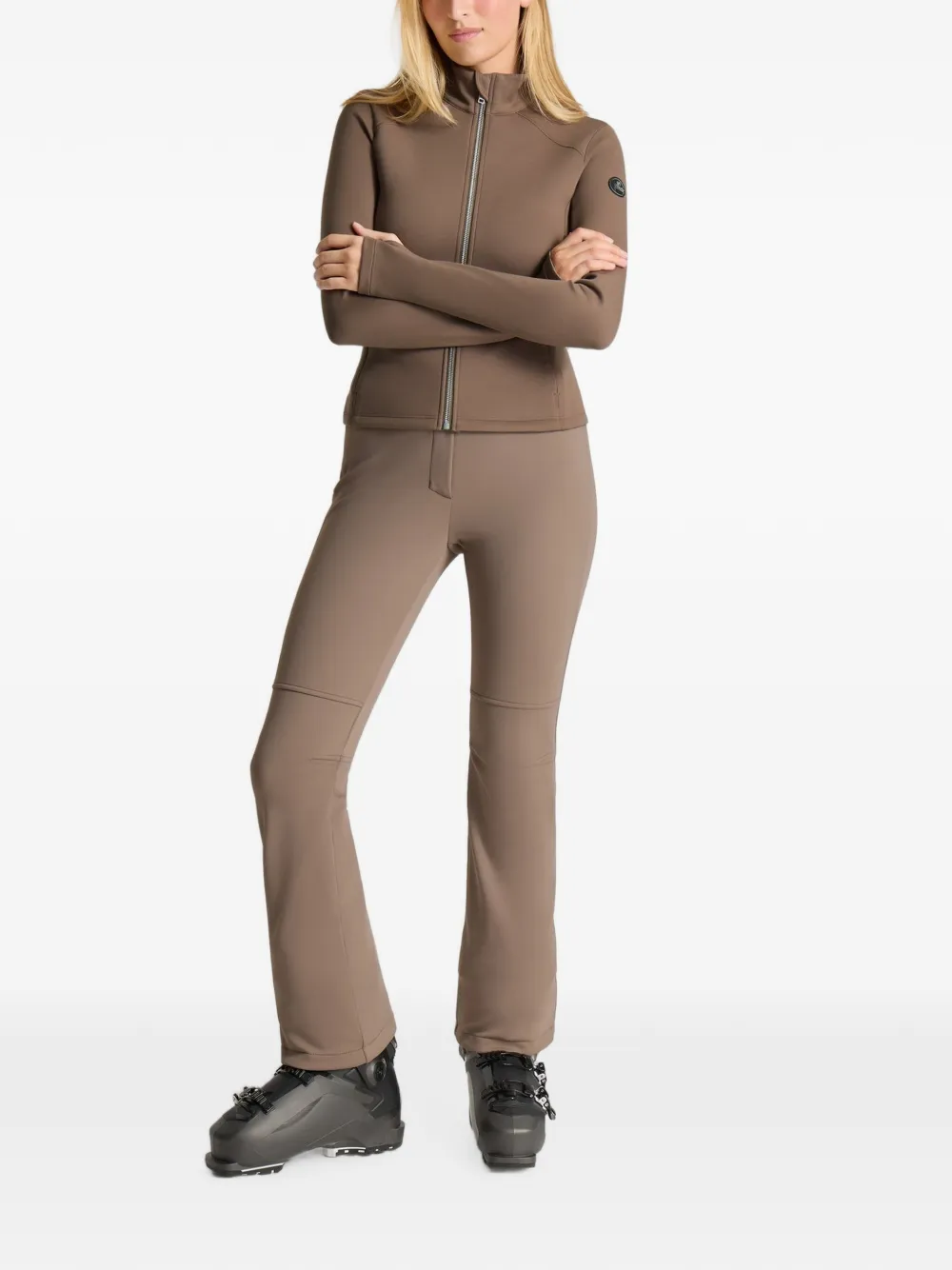 Fusalp Lirvane Mid Layer Jacket in Brown, view 2