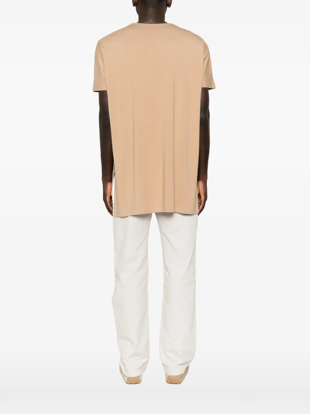 Nomen Nescio T-shirt met zijsplit Bruin