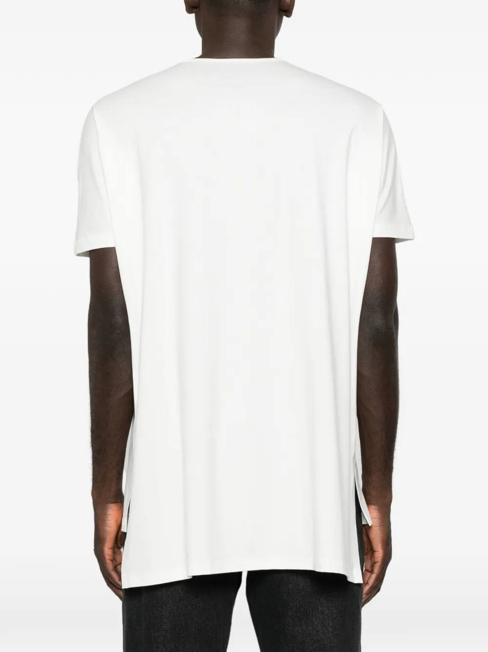 Nomen Nescio T-shirt met zijsplit Wit