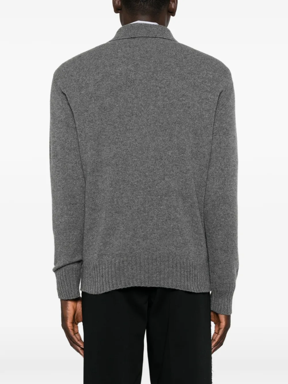 AMARANTO Poloshirt met knoopsluiting Grijs