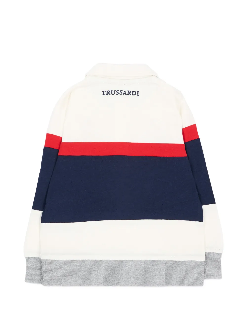 TRUSSARDI JUNIOR Gestreept poloshirt Wit