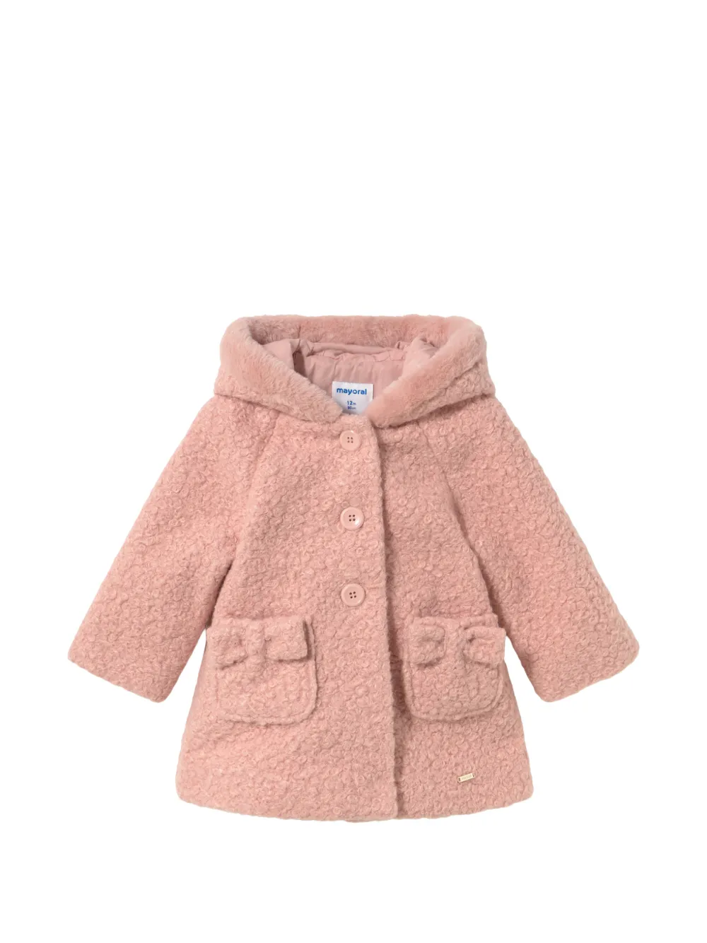 Mayoral terry hooded coat Roze