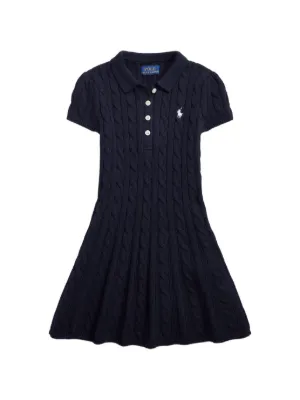 Moncler Enfant ロゴウエスト ポロワンピース | ブルー | FARFETCH JP