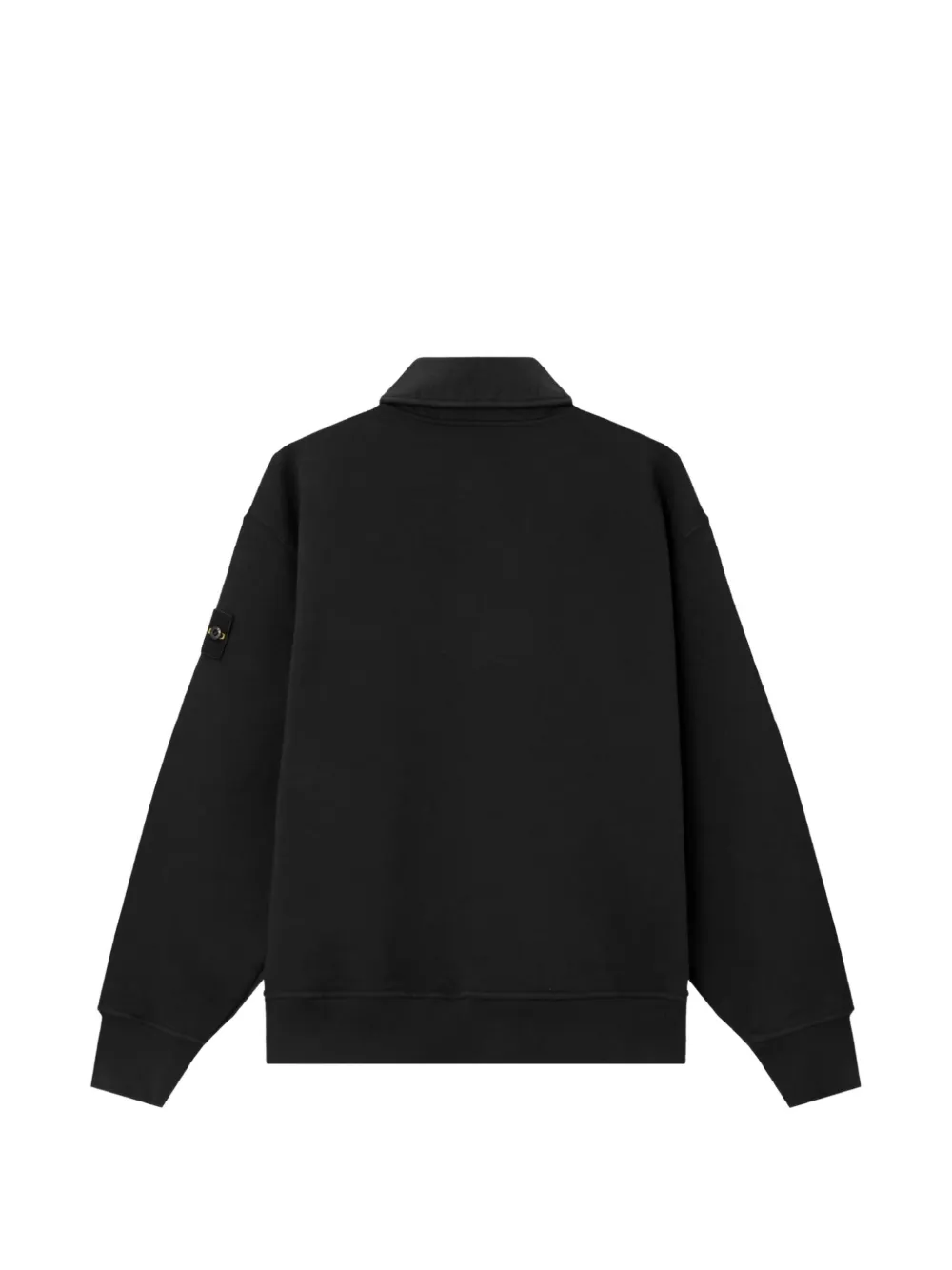 Stone Island 6100054 logo-patch polo shirt Zwart