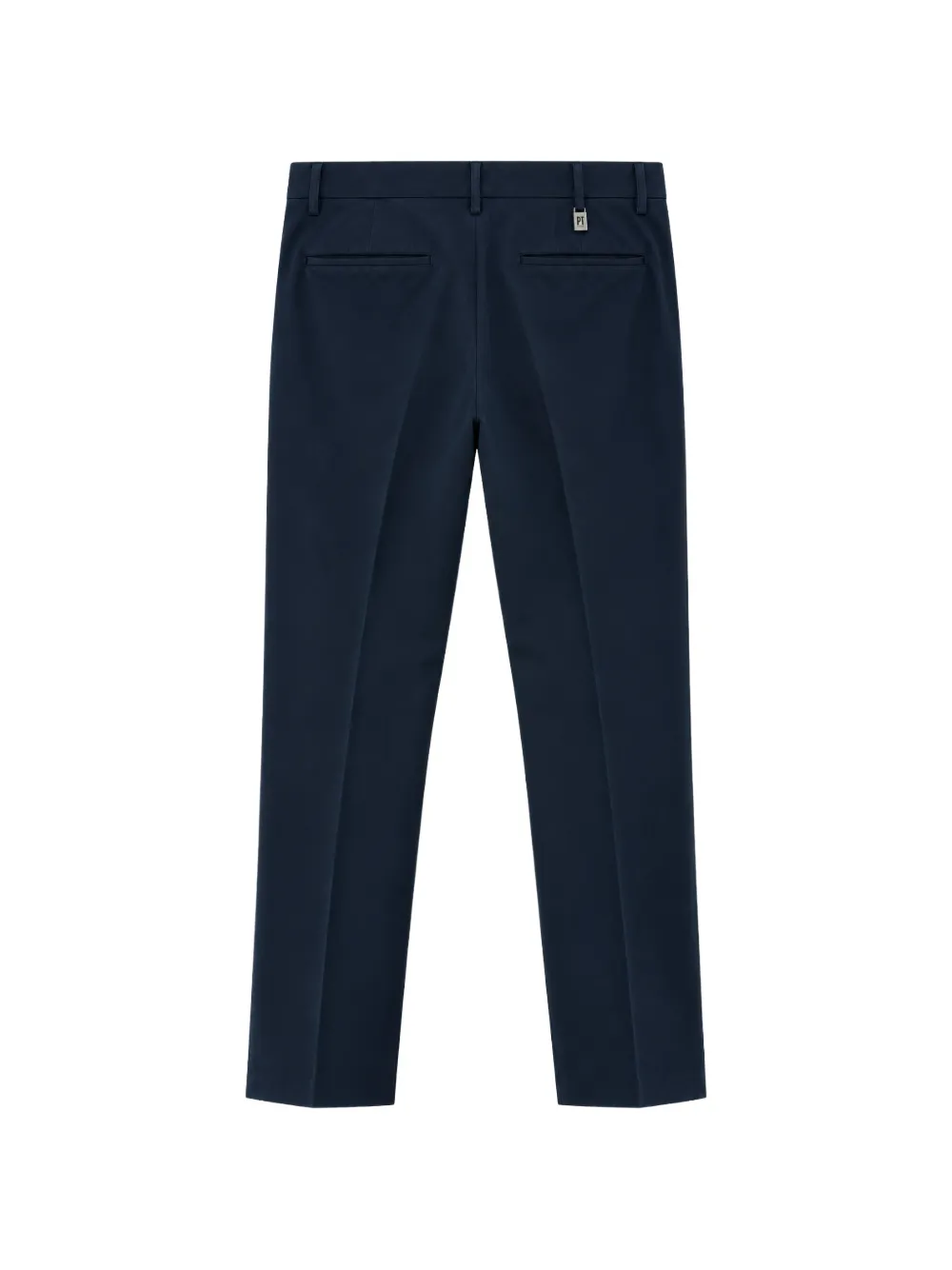 PT Torino Pantalon met logoplakkaat Blauw