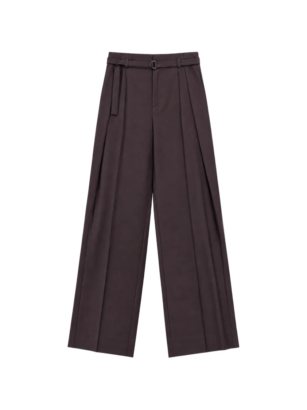 SOLOTRE belted pleated trousers