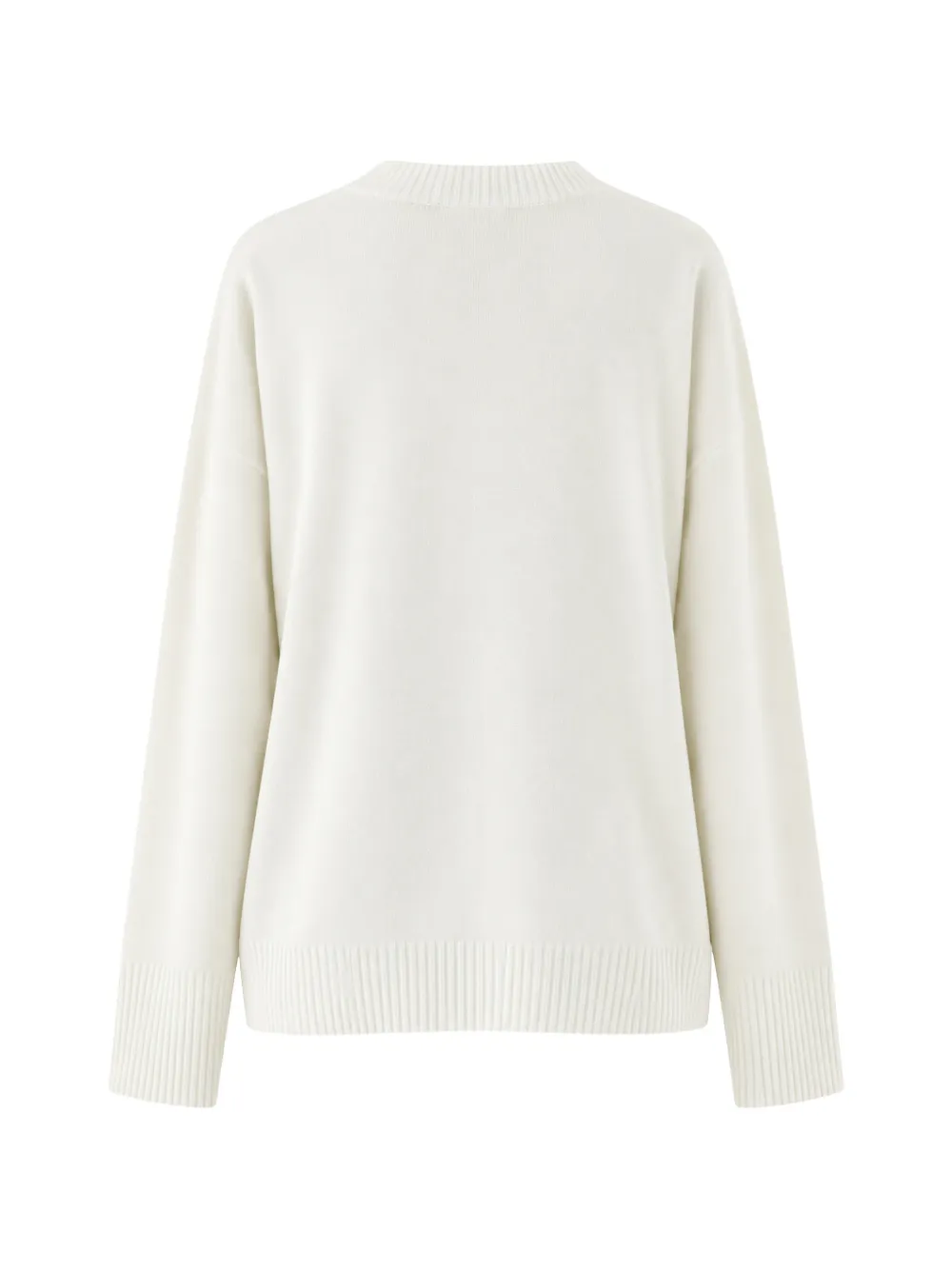 SOLOTRE Ribgebreide trui Beige