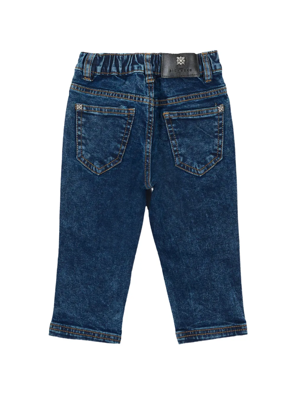 John Richmond Junior Jeans met logopatch Blauw