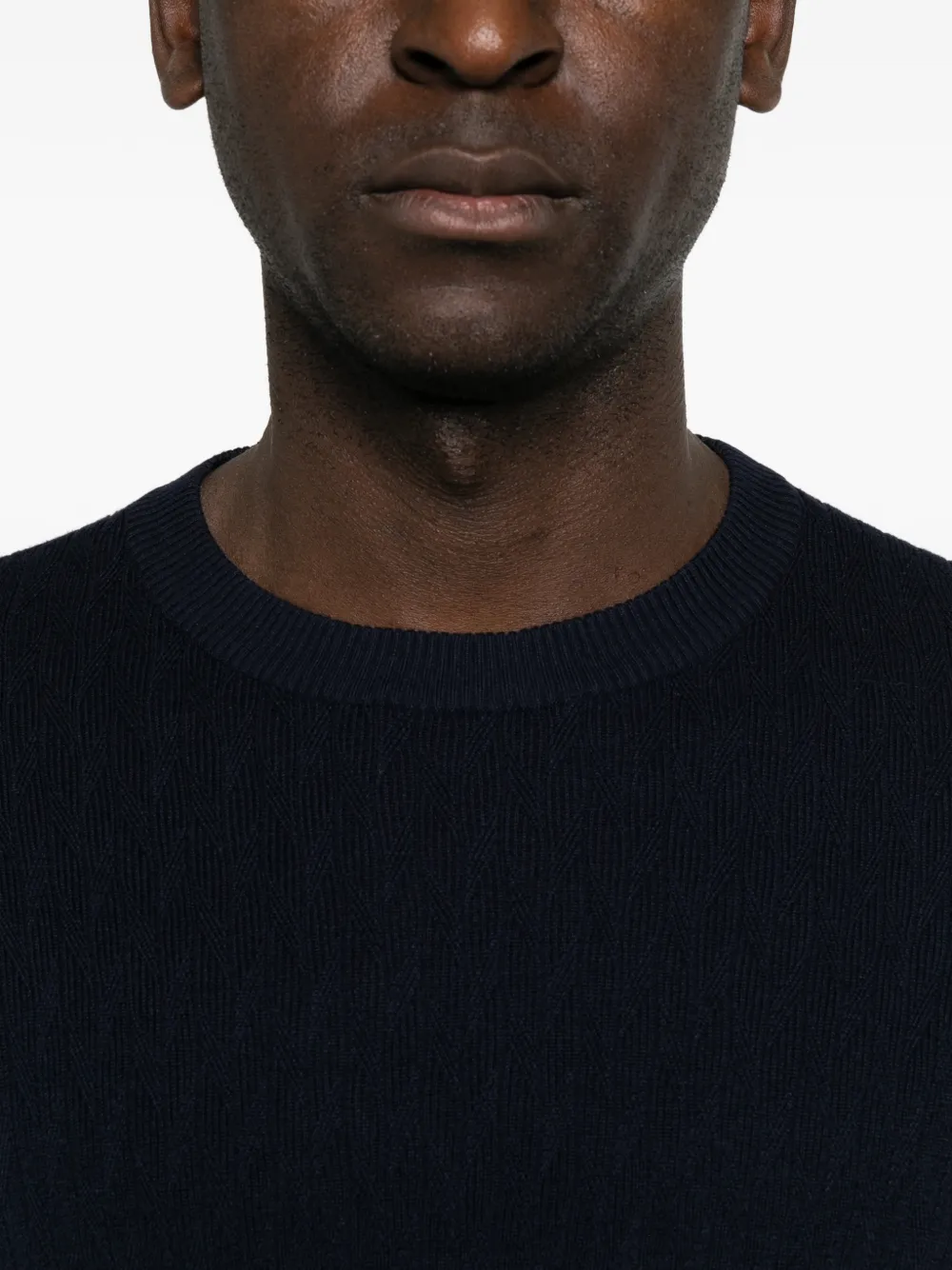 Canali T-shirt met korte mouwen Blauw