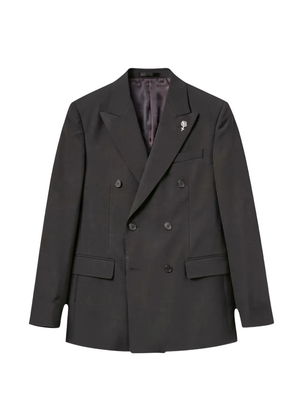 John Richmond double-breasted peak-lapel jacket - Marrone