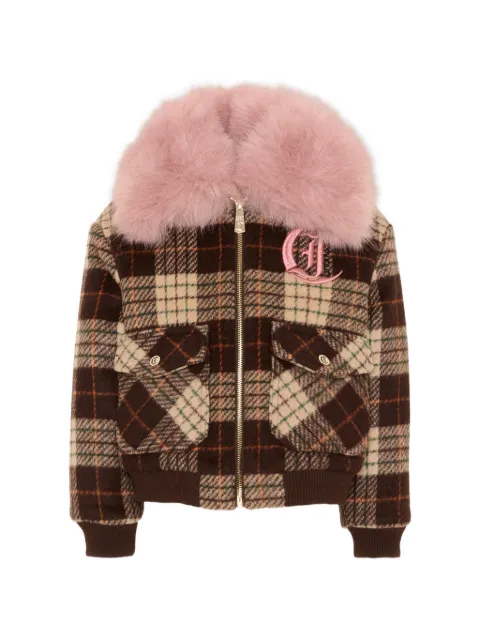 Just Cavalli Kids tartan-pattern jacket