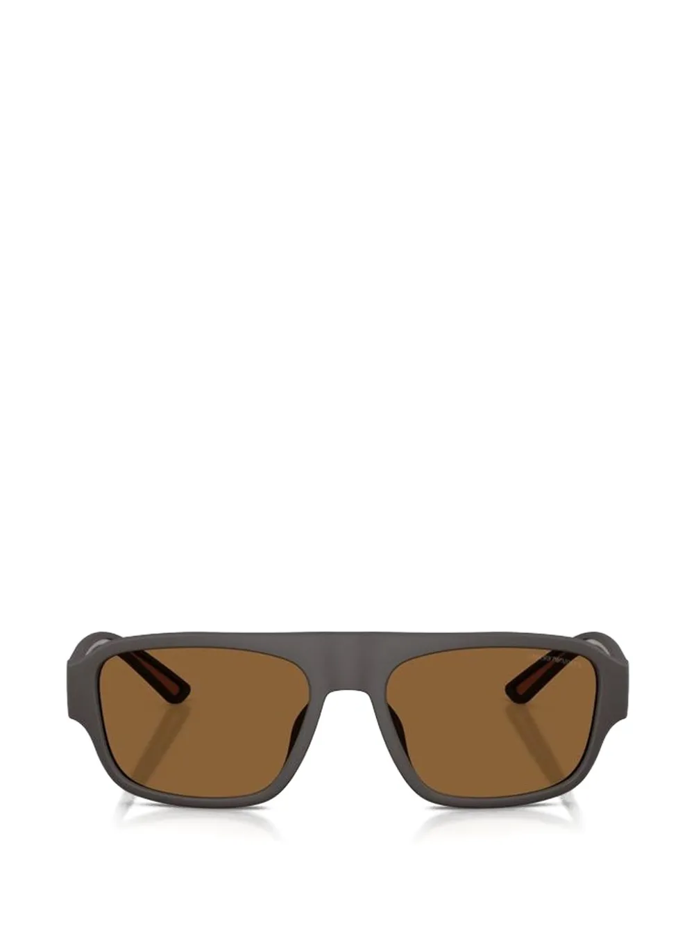 Emporio Armani Sonnenbrille mit eckigem Gestell - Braun