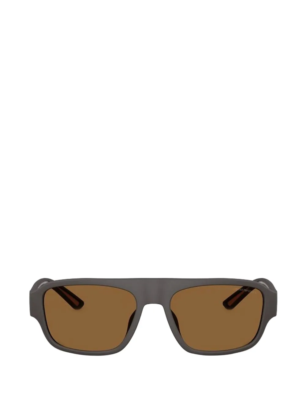 Emporio Armani Sonnenbrille mit eckigem Gestell - Braun