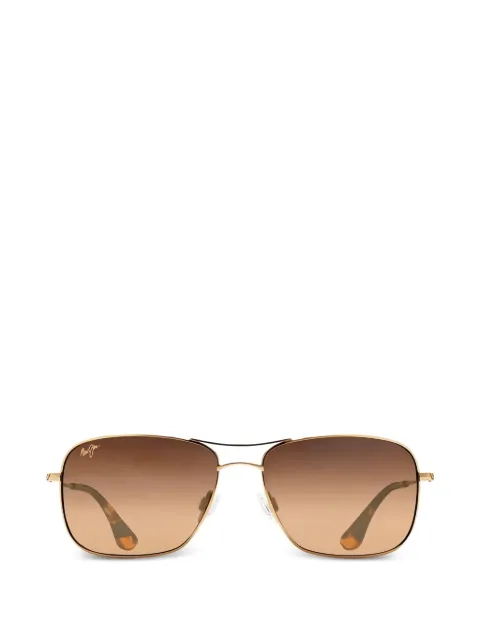 Maui Jim Wiki Wiki pilot-frame titanium sunglasses