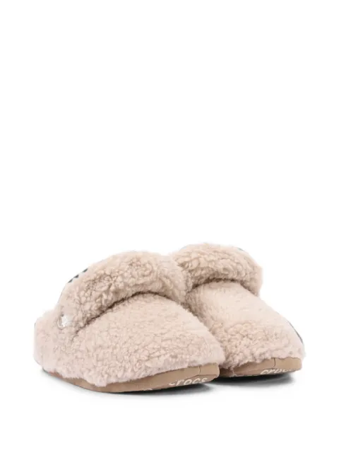 Crocs Kids faux-shearling sandals