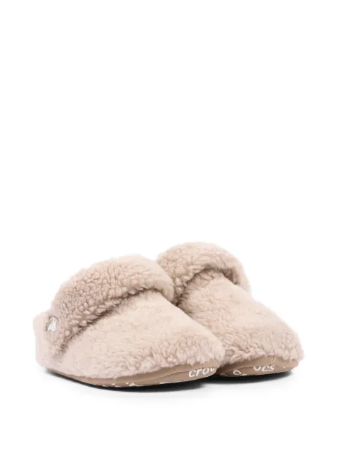 Crocs Kids zuecos con textura de tejido polar