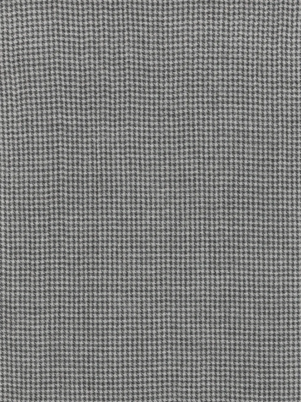 Canali Sjaal met pied-de-poule print en franje Grijs