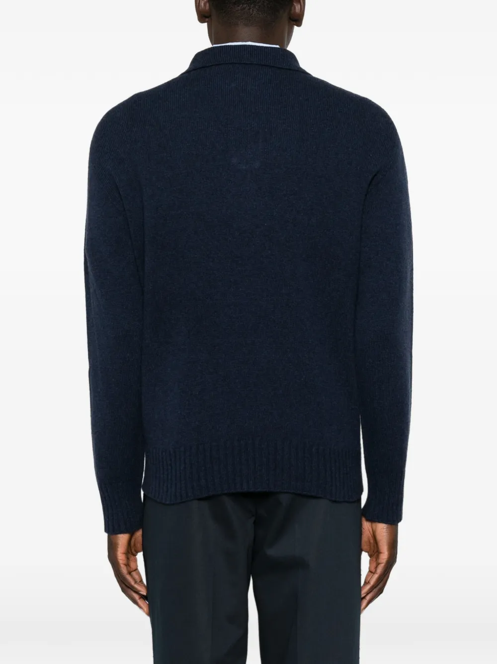 AMARANTO Poloshirt met knopenbies Blauw