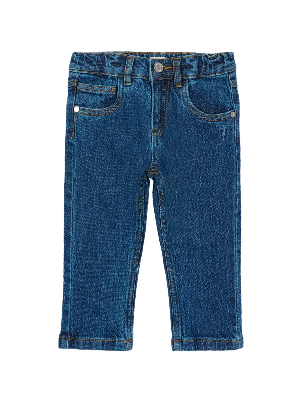 TRUSSARDI JUNIOR logo-patch jeans - Blu