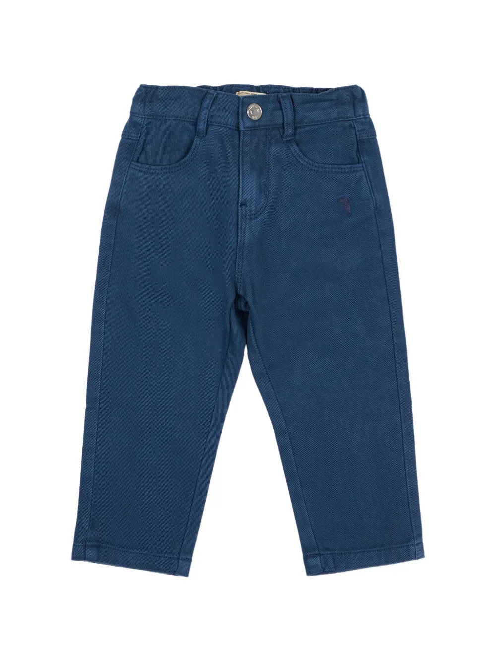 TRUSSARDI JUNIOR logo-embroidered trousers - Blu