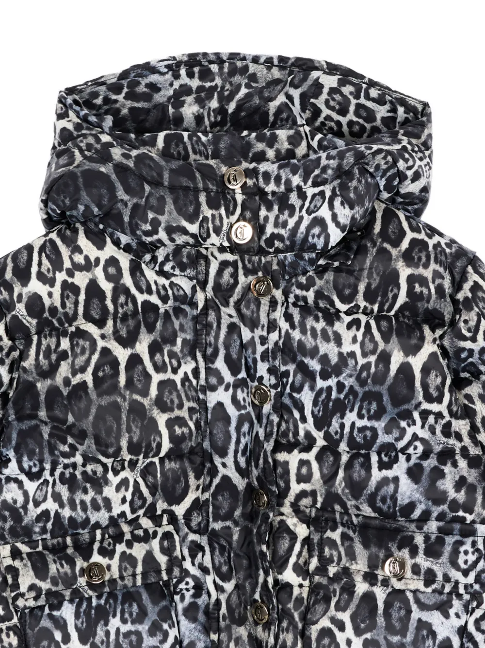 Just Cavalli Kids Gewatteerd jack met luipaard-print Wit