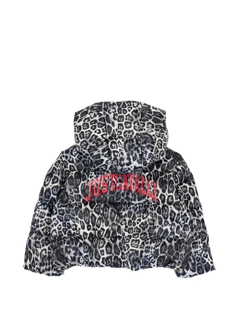 Just Cavalli Kids Gewatteerd jack met luipaard-print Wit
