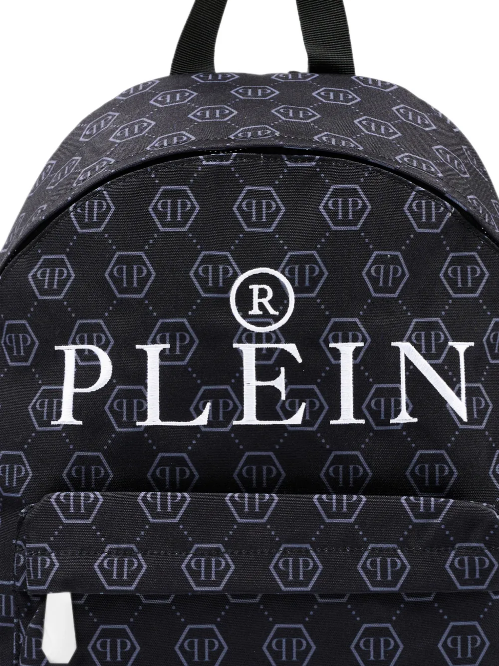 Philipp Plein Junior Rugzak met logoprint en monogram Zwart