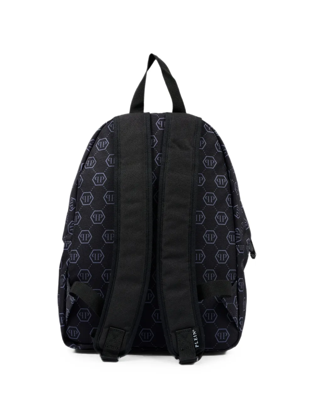 Philipp Plein Junior Rugzak met logoprint en monogram Zwart