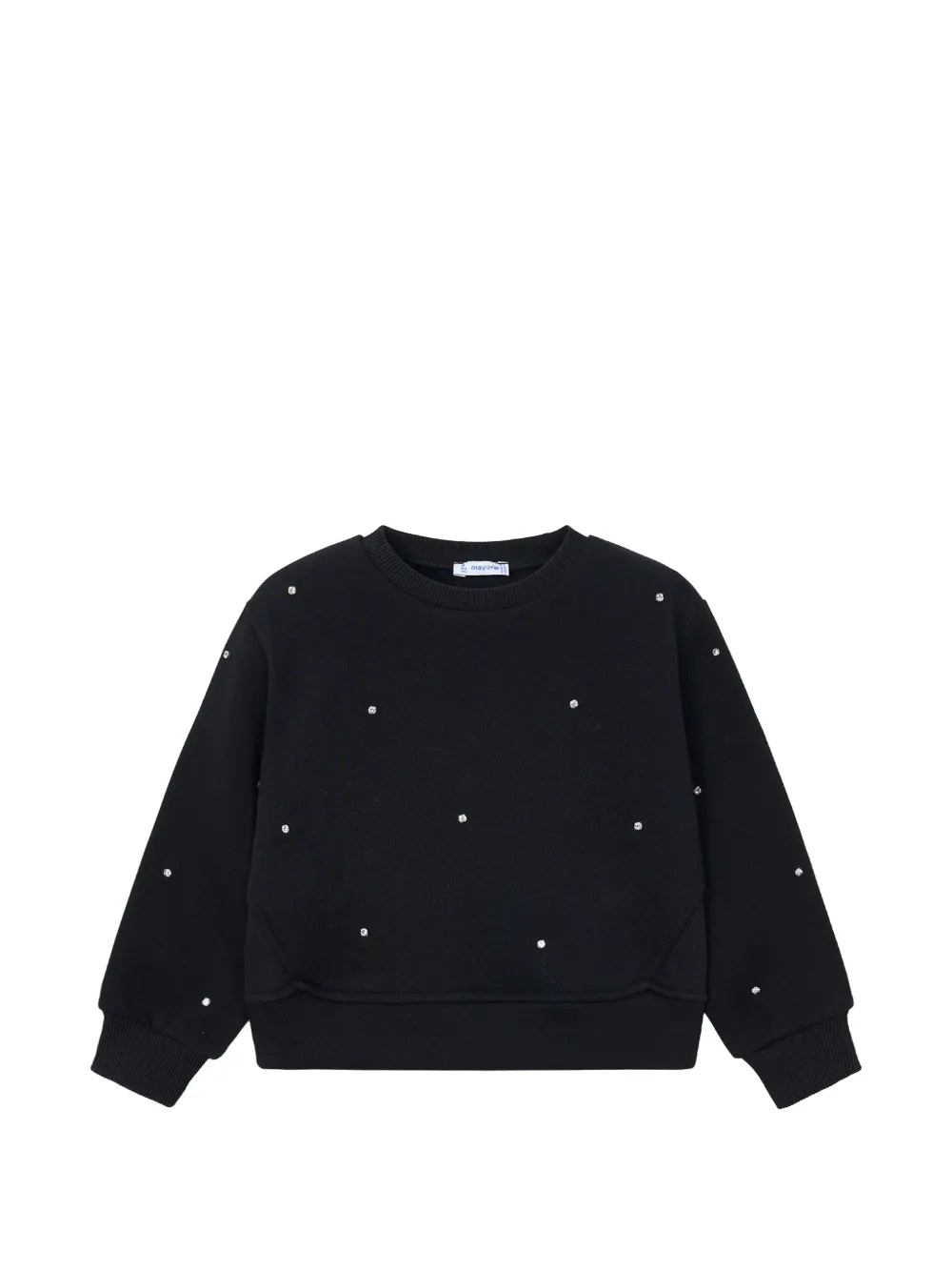 Mayoral Kids' Studded Sweatshirt In Black
