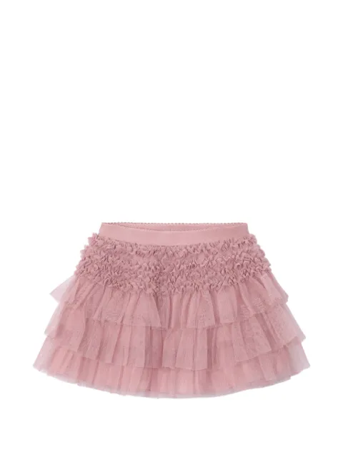 Mayoral layered ruffle mini skirt