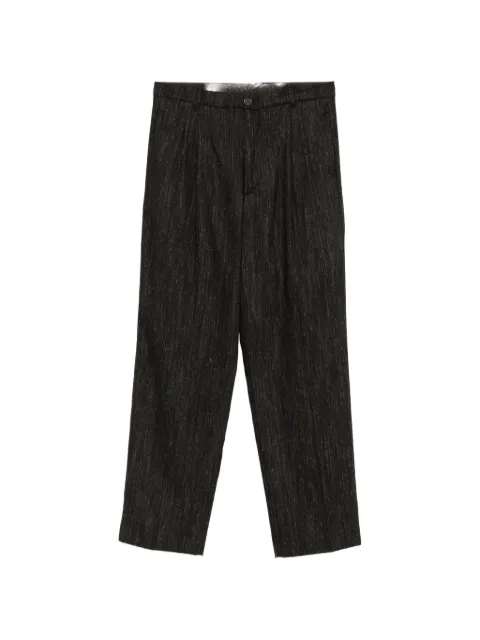 AMARANTO  pleated straight-leg trousers