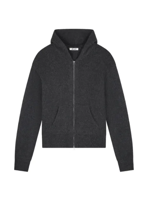 OLAF zip-up knit cardigan