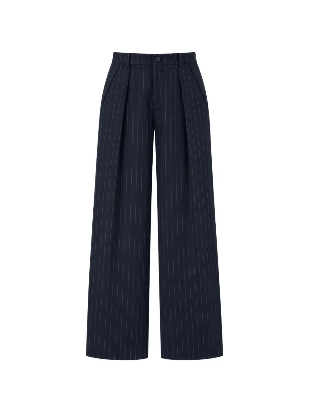 SOLOTRE pinstriped pleated trousers