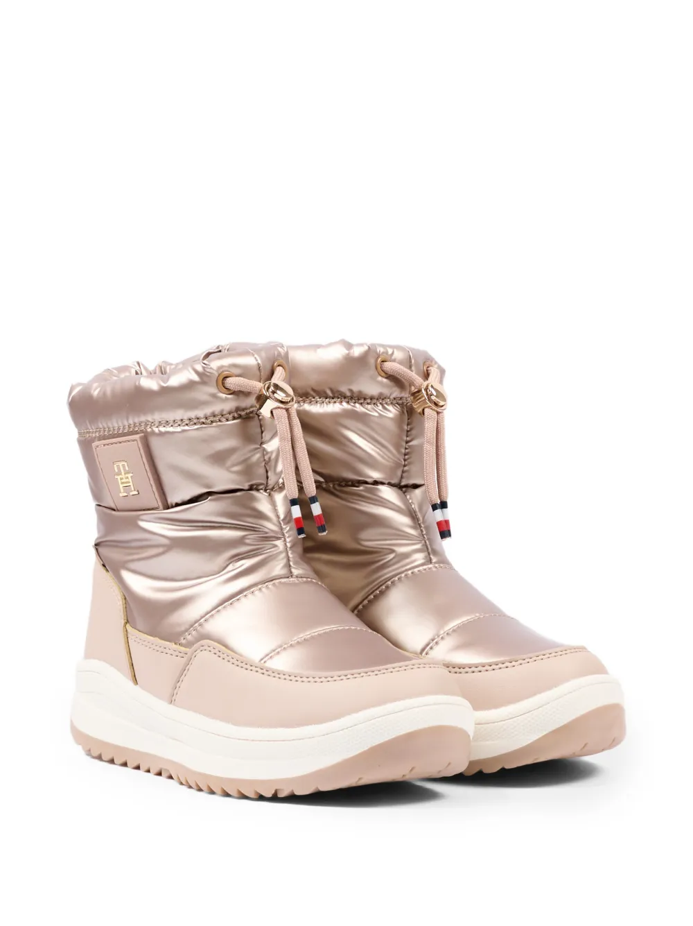 Tommy Hilfiger Junior bottines matelassées à fini métallisé - Rose Tommy Hilfiger Junior bottines matelassées à fini métallisé - Rose