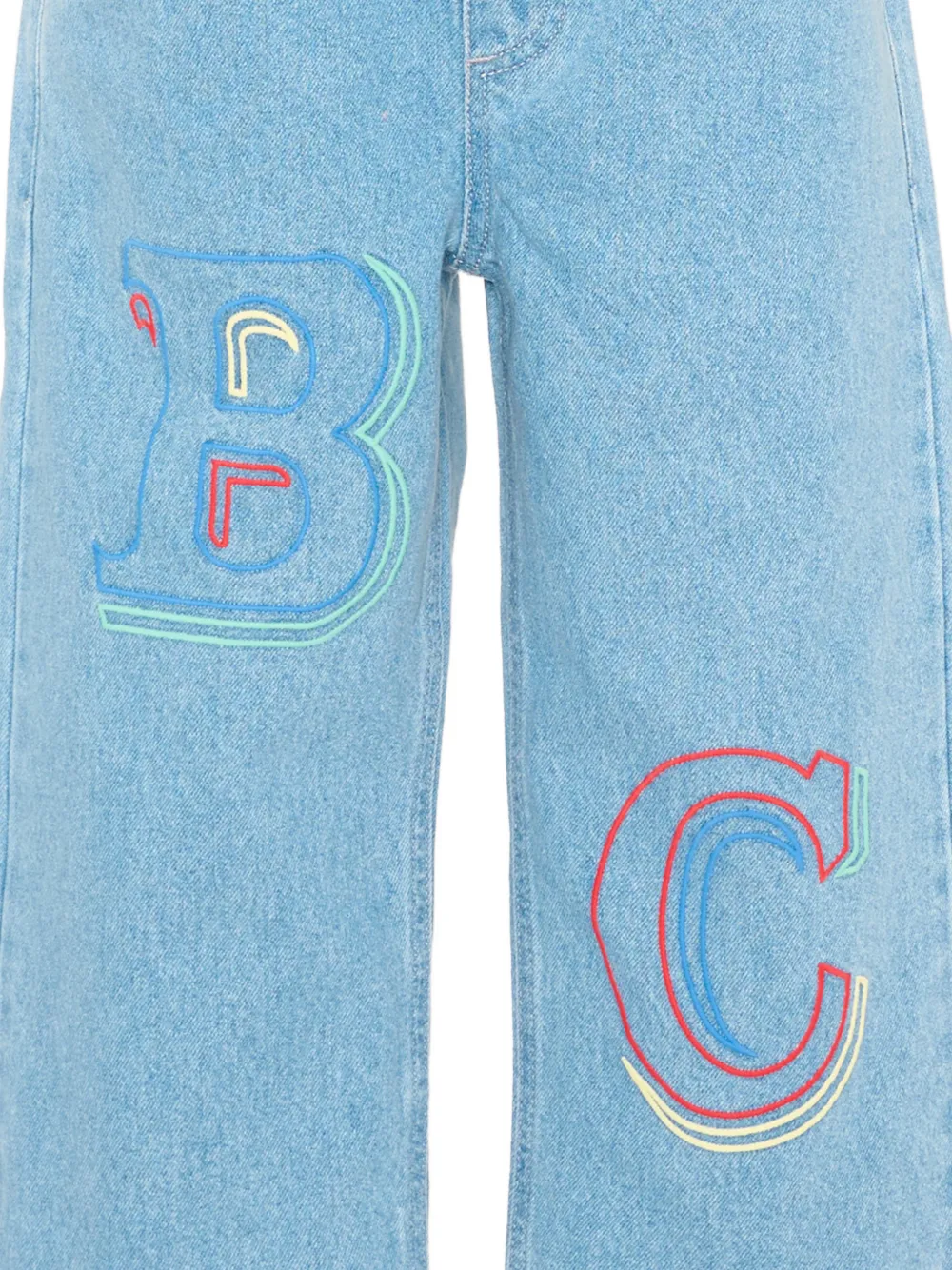 Bobo Choses BC jeans met borduurwerk Blauw