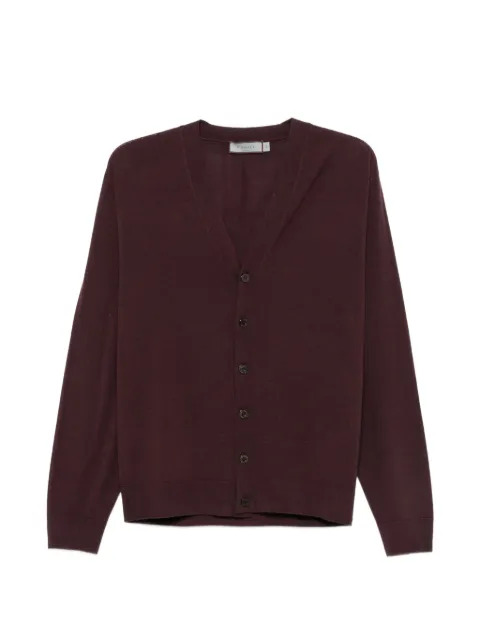 Canali button-fastening V-neck cardigan